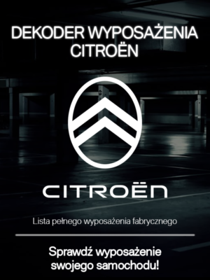CITROEN LISTA WYPOSAŻENIA