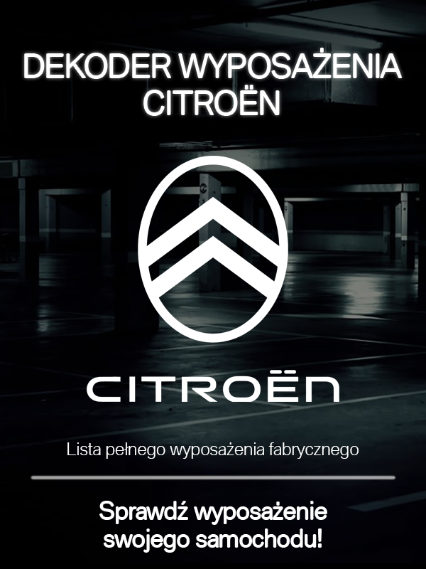 CITROEN LISTA WYPOSAŻENIA
