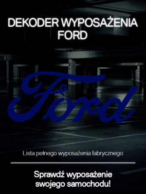 FORD LISTA WYPOSAŻENIA