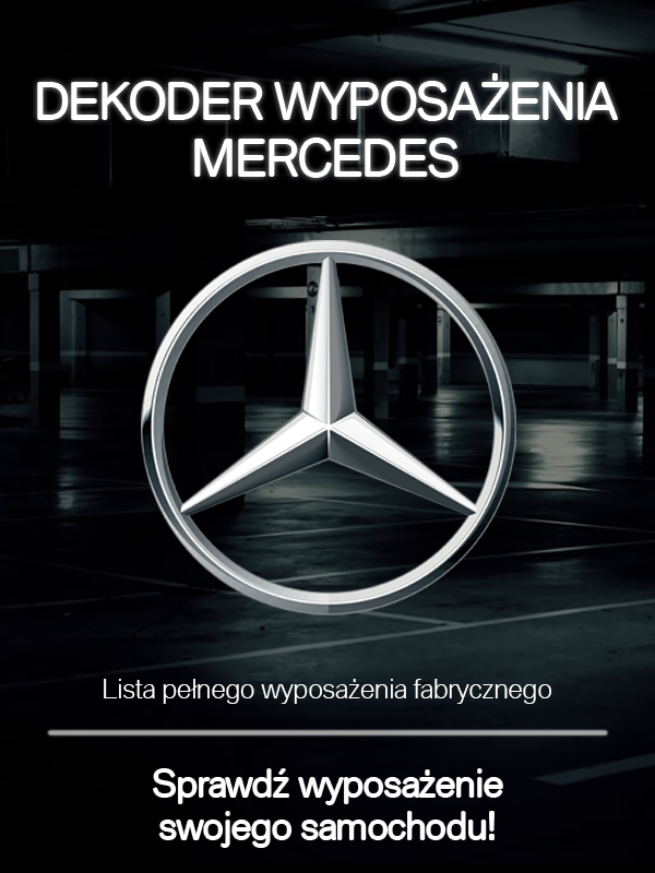MERCEDES LISTA WYPOSAŻENIA