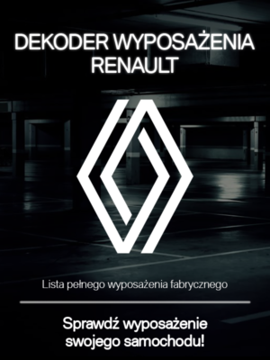 RENAULT LISTA WYPOSAŻENIA