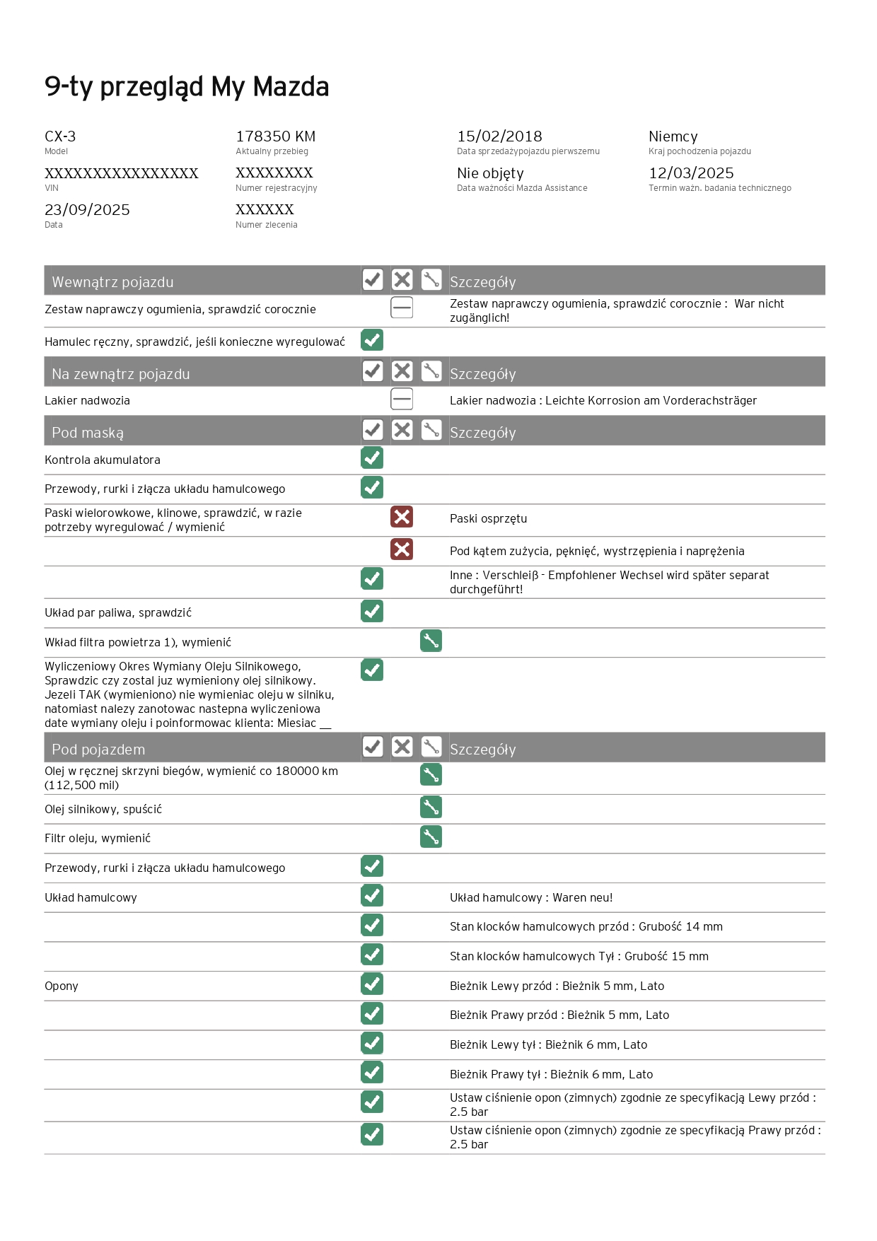 MAZDA EU HISTORIA SERWISOWA - obrazek 4